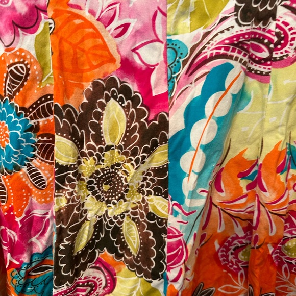 Becky & Max Dress Womens 4 Multicolor Floral Spaghetti Strap A-Line Dress EUC - Picture 8 of 9